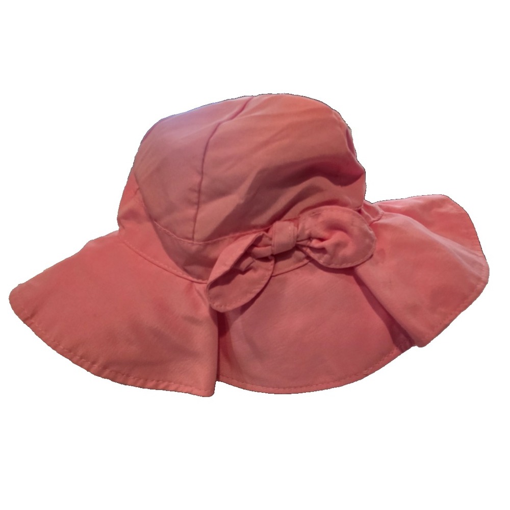 i‎ play. Kids Sun Hat Bundle Pink White Eyelet Wide Brim Adjustable Lot of 3